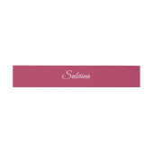 Monogram minimalistische kersroze roze uitnodigingen wikkel (Vlak)