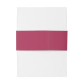 Monogram minimalistische kersroze roze uitnodigingen wikkel (Achterkant Voorbeeld)