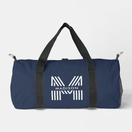 Monogram minimalistische retro plunjezak (Voorkant)