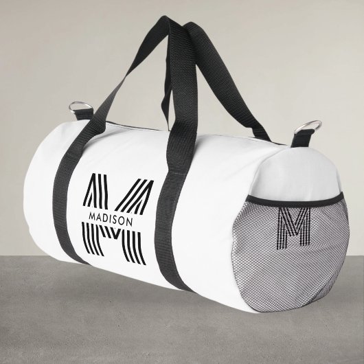 Monogram minimalistische retro plunjezak