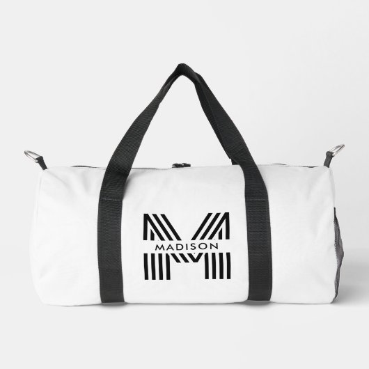 Monogram minimalistische retro plunjezak (Voorkant)
