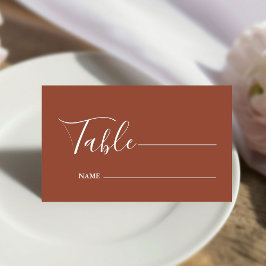 Monogram minimalistische smaragd groene bruiloft plaatskaartje