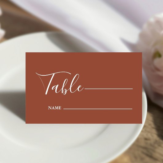 Monogram minimalistische smaragd groene bruiloft plaatskaartje