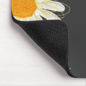 Monogram Minimalistische Watercolol Kamille Muismat (Hoek)