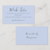 Monogram Minimalistische website voor blauwe weduw Visitekaartje (Voorkant / Achterkant)