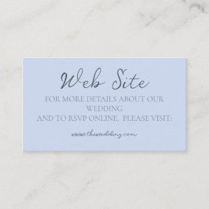 Monogram Minimalistische website voor blauwe weduw Visitekaartje