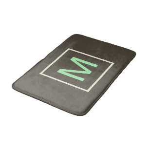Monogram Mint Chocolate Chip Geometrisch  Badmat