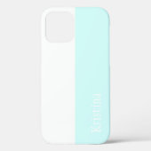 MONOGRAM MINT GROEN EN WITTE iFONCASE Case-Mate iPhone Case (Achterkant)