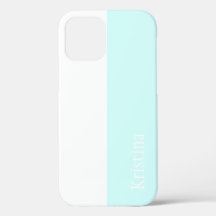 MONOGRAM MINT GROEN EN WITTE iFONCASE