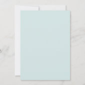 Monogram Mint Turquoise Simple Modern Wedding Save The Date (Achterkant)