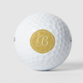Monogram Mistige Gele met Stippen Golfballen