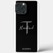 Monogram mobiele telefoondraagtas HAMbyWG - zwart  Case-Mate iPhone Case (Achterkant)