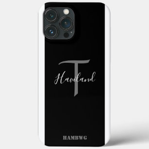 Monogram mobiele telefoondraagtas HAMbyWG - zwart Case-Mate iPhone Case