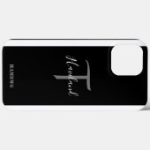 Monogram mobiele telefoondraagtas HAMbyWG - zwart  Case-Mate iPhone Case (Achterkant (horizontaal))