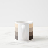 Monogram mocha Latte Color Palette Stripes Espresso Kop (Achterkant)