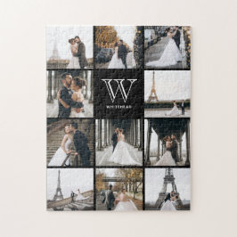 Monogram Modern 9 Foto Collage Legpuzzel