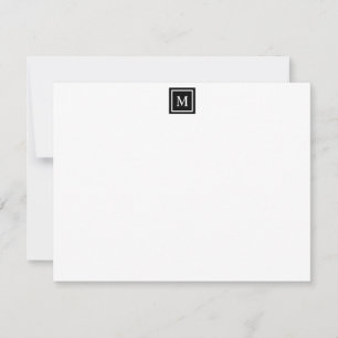Monogram Modern Aangepaste Stationery Notitiekaartje