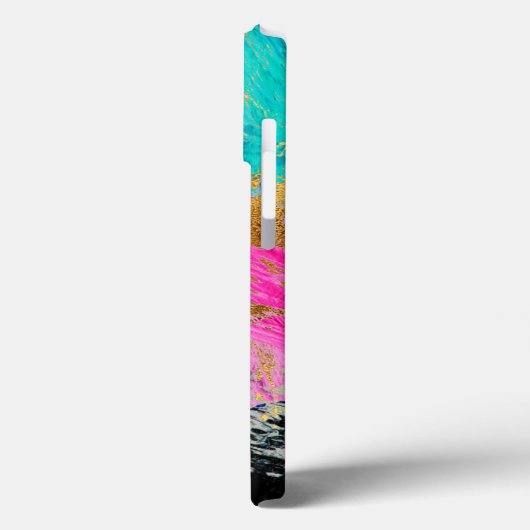 Monogram modern abstract elegant gepersonaliseerd Case-Mate iPhone case (Achterkant / Links)