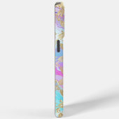 Monogram Modern Abstract Glitter Gepersonaliseerd Case-Mate iPhone Case (Achterkant / Rechts)