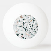 Monogram Modern Abstract Terrazzo Patroon Pingpongbal (Achterkant)