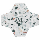 Monogram Modern Abstract Terrazzo Pattern Voetbal (Enkel)