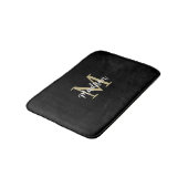 Monogram Modern Black en Tan Sand Badmat (Gekanteld)