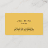 Monogram Modern Black & Gold Stripes Visitekaartje (Achterkant)