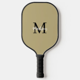 Monogram Modern Black Tan Sand Pickleball Paddle