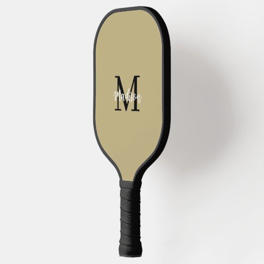 Monogram Modern Black Tan Sand Pickleball Paddle (Links)