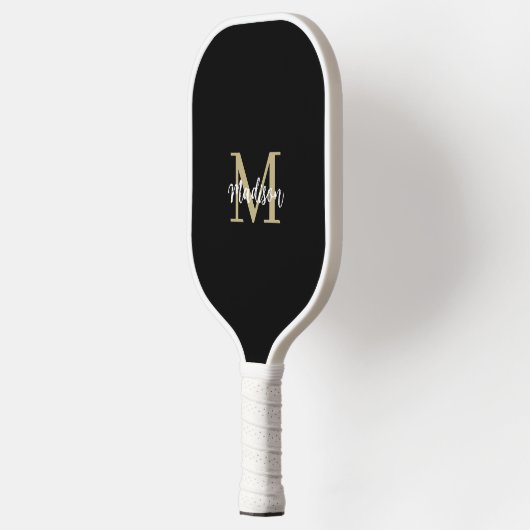 Monogram Modern Black Tan Sand Pickleball Paddle (Links)