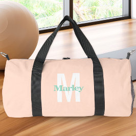 Monogram Modern Blush Roze Schattige Bold Chic Plunjezak