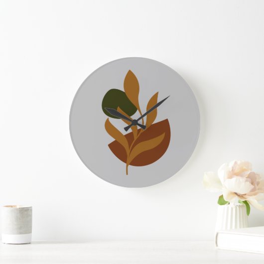 Monogram Modern Boho Grote Klok (Huis)