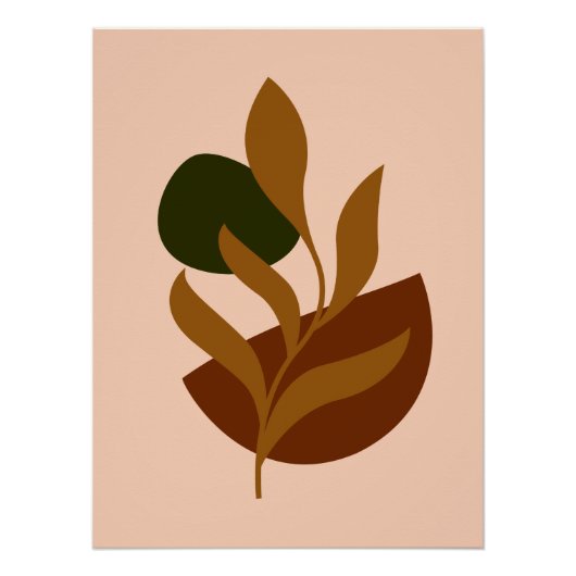 Monogram Modern Boho Perfect Poster (Voorkant)