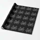 Monogram Modern Boy Back-to-School Huiswerk Cadeaupapier (Uitgerold)