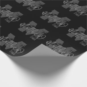 Monogram Modern Boy Back-to-School Huiswerk Cadeaupapier