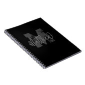 Monogram Modern Boy Back-to-School Huiswerk Notitieboek (Rechterzijde)