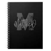 Monogram Modern Boy Back-to-School Huiswerk Notitieboek (Voorkant)