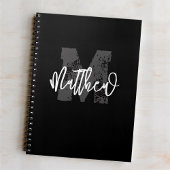 Monogram Modern Boy Back-to-School Huiswerk Notitieboek