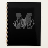 Monogram Modern Boy Back-to-School Huiswerk Planner (Voorkant)