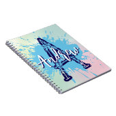 Monogram Modern Boy Preppy Back-To-School Notitieb Notitieboek (Rechterzijde)