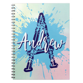 Monogram Modern Boy Preppy Back-To-School Notitieb Notitieboek