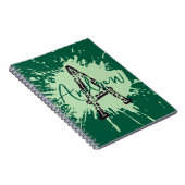 Monogram Modern Boy Preppy Back-To-School Notitieb Notitieboek (Rechterzijde)
