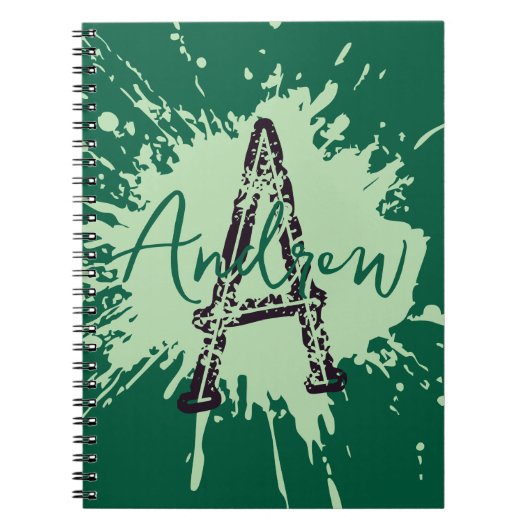 Monogram Modern Boy Preppy Back-To-School Notitieb Notitieboek (Voorkant)