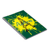 Monogram Modern Boy Preppy Back-To-School Notitieb Notitieboek (Rechterzijde)