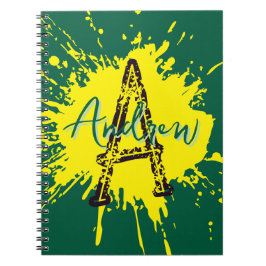 Monogram Modern Boy Preppy Back-To-School Notitieb Notitieboek
