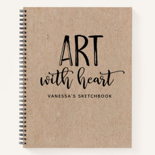 Monogram Modern Chic Artist Sketchbook Notitieboek