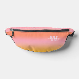 Monogram Modern Chique Pastel Ombre Heuptasje