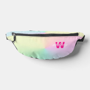 Monogram Modern Chique Pastel Ombre Heuptasje