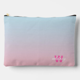 Monogram Modern Chique Roze Blauw Pastel Ombre Etui