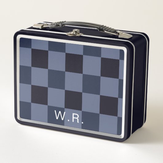 Monogram Modern Cottcore Gingham Check Pset (Voorkant)